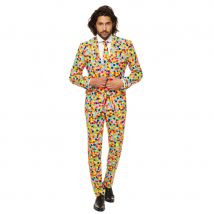 Costume 3 pièces confettis multicolores (XL)