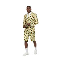 Costume 3 pièces d'été imprimé tournesols, homme (M)