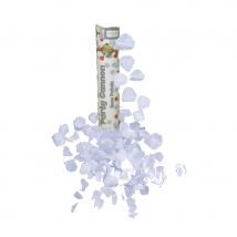 Canon à confettis pétales blancs