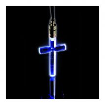 Collier avec croix lumineuse