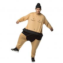 Costume adulte de sumo avec cerceau (Taille unique)