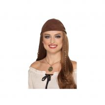 Collier avec médaillon de pirate