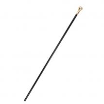Canne avec pommeau rond doré de 110cm