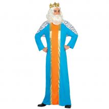 Costume bleu de roi mage pour adulte (M/L)