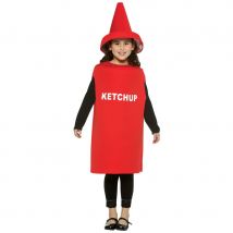 Costume bouteille de ketchup pour enfant (7/9 ans)