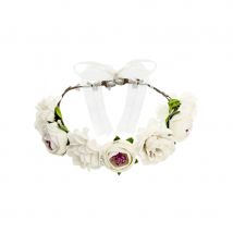 Couronne blanche de fleurs
