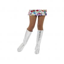 Couvre bottes disco argentées (Taille unique)