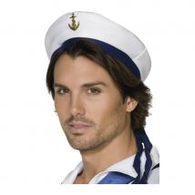 chapeau blanc marin