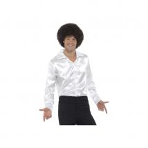 Chemise blanche style 60's pour homme (L)