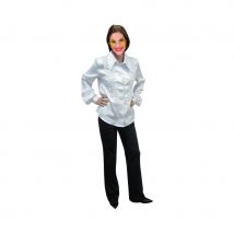 Chemise blanche super ruche femme (L)