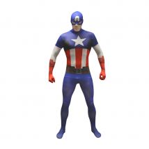 Combinaison classique Captain America, Morphsuit (XXL)