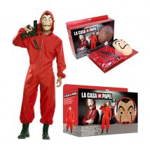 Costume casa de papel avec masque, coffret, adulte (M/L)