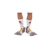 Couvre-chaussures de clown ensanglantées (Taille unique)