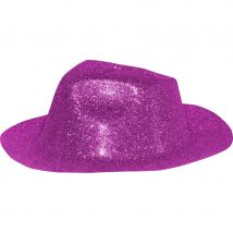 Chapeau capone fuschia paillette (FUSCHIA)