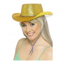 chapeau cowgirl jaune brillant (doré)