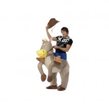 Costume cowboy sur cheval gonflable (unique)
