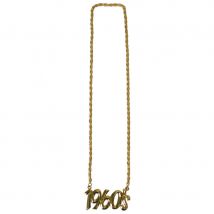 Collier doré avec pendentif 1960 (Pendentif 1960)