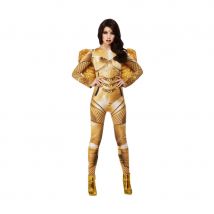 Costume d'ange gardien doré avec ailes pour femme (XS)