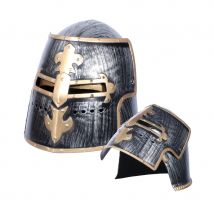 Casque de chevalier, face avant mobile (Taille unique)