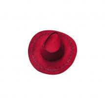 Chapeau de cow-boy rouge adulte texas (ROUGE)