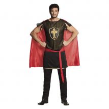 Costume de chevalier médiéval avec cape pour homme (M)