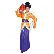 Costume de chinoise pour femme, orange et violet (S/M)