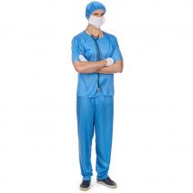 Costume de chirurgien pour homme (Taille unique)