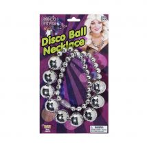 Collier disco de boules à facettes
