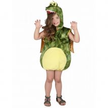 Costume de dinosaure vert pour enfant, rembourré (3/4 ans)