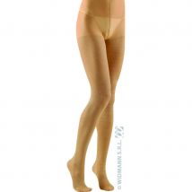 Collants dorés et paillettés de taille standard (M)