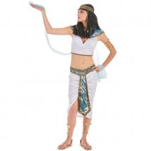 Costume d'égyptienne blanc avec voilages (M/L)