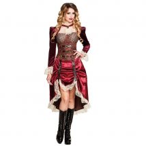 Costume de femme capitaine Steampunk (S)