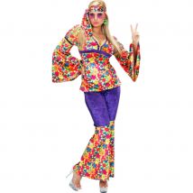 Costume de femme hippie sexy en velours à poids (L)