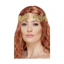 Couronne de fleurs dorée