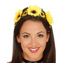 Couronne de fleurs jaunes