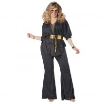 Costume disco grande taille noir pour femme (XXXL)