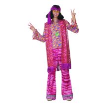 Costume d'Hippie homme violet (L)