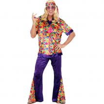 Costume d'homme hippie en velours à poids (M)