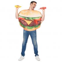 Costume de hamburger pour adulte (Taille unique)