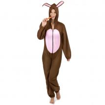 Combinaison de lapin marron pour femme (Taille unique)