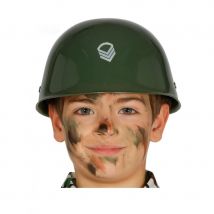 Casque de militaire vert pour enfant