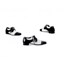 Chaussures de mafieux noires et blanches (45)
