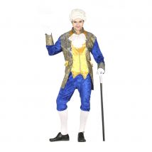 Costume de marquis pour homme, bleu et doré (L)