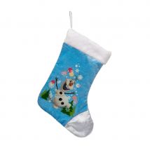 Chaussette de Noël Olaf, reine des neiges (Olaf)