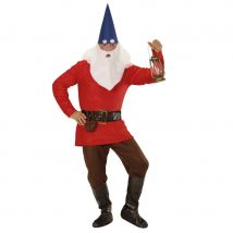 Costume de nain rouge pour homme (L)