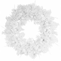 Couronne de noel de neige en paillette. 25cm