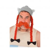 Casque de Obélix pour adulte, en tissu (Obelix)