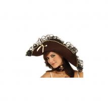 Chapeau de Piratesse marron