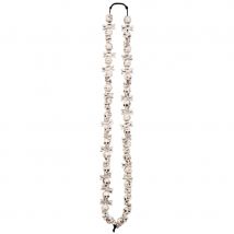 Collier de petits crânes blancs