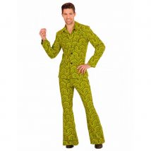 Costume disco psychedelique vert homme (M)